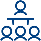 Icon representing leadership and management skills