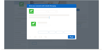 Immagine dell’interfaccia utente dei messaggi sponsorizzati
