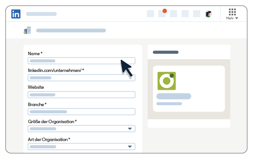 Image of LinkedIn interface representing step 3