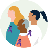 An icon representing three people