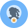 Icon representing a candidate profile