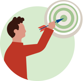 Illustration representing career development resources