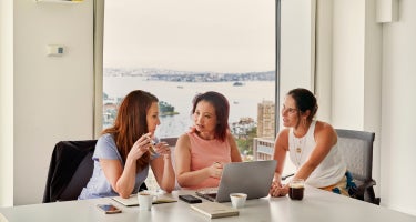 Illustration of professionals in a meeting