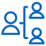 icon of three people with connections between them
