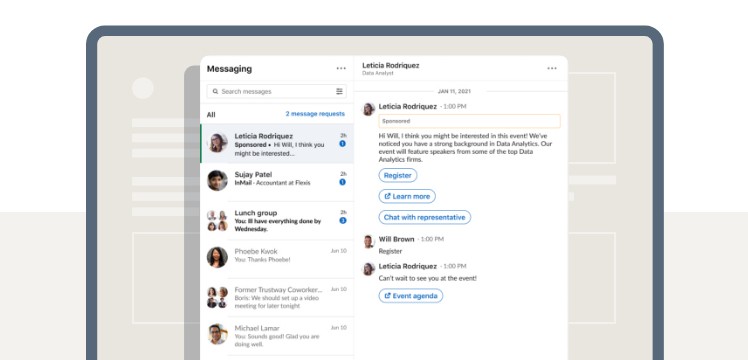 Image of Conversation Ads screenshot