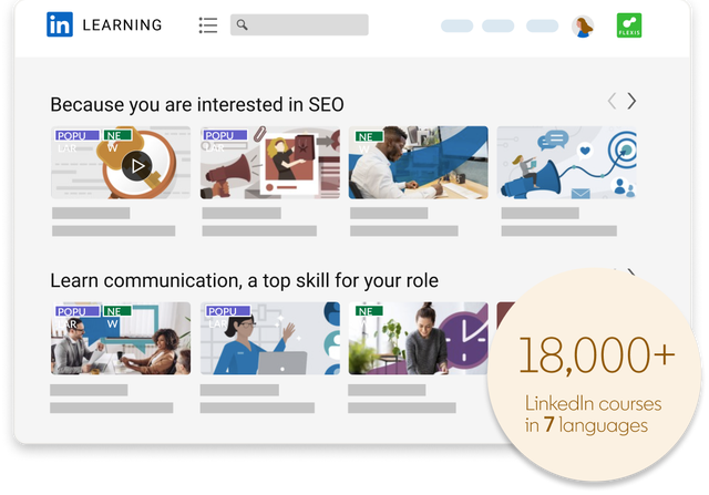Image of LinkedIn interface for personalized content