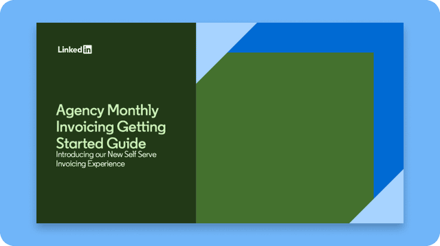Agency Monthly Invoicing Getting Started Guide
