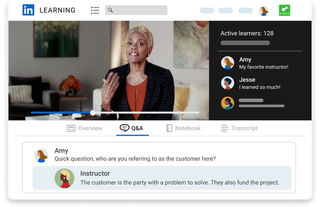 Image depicting LinkedIn Learning for Teams collaborative environment