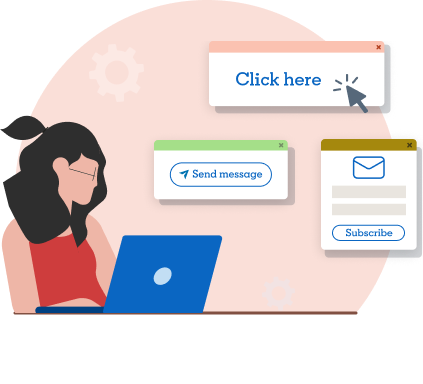 Illustration of companies leveraging LinkedIn Marketing Solutions