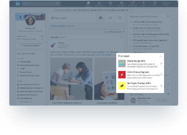 Capture d’écran de pubs Text Ads promues