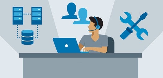 Imagen de una persona trabajando con su ordenador portátil.