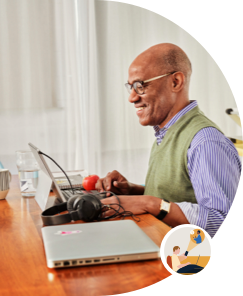 Man at desk