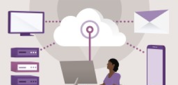 Illustration representing cloud computing