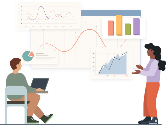 Illustration representing learning data science