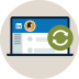 Icon representing making sure your page is up to date