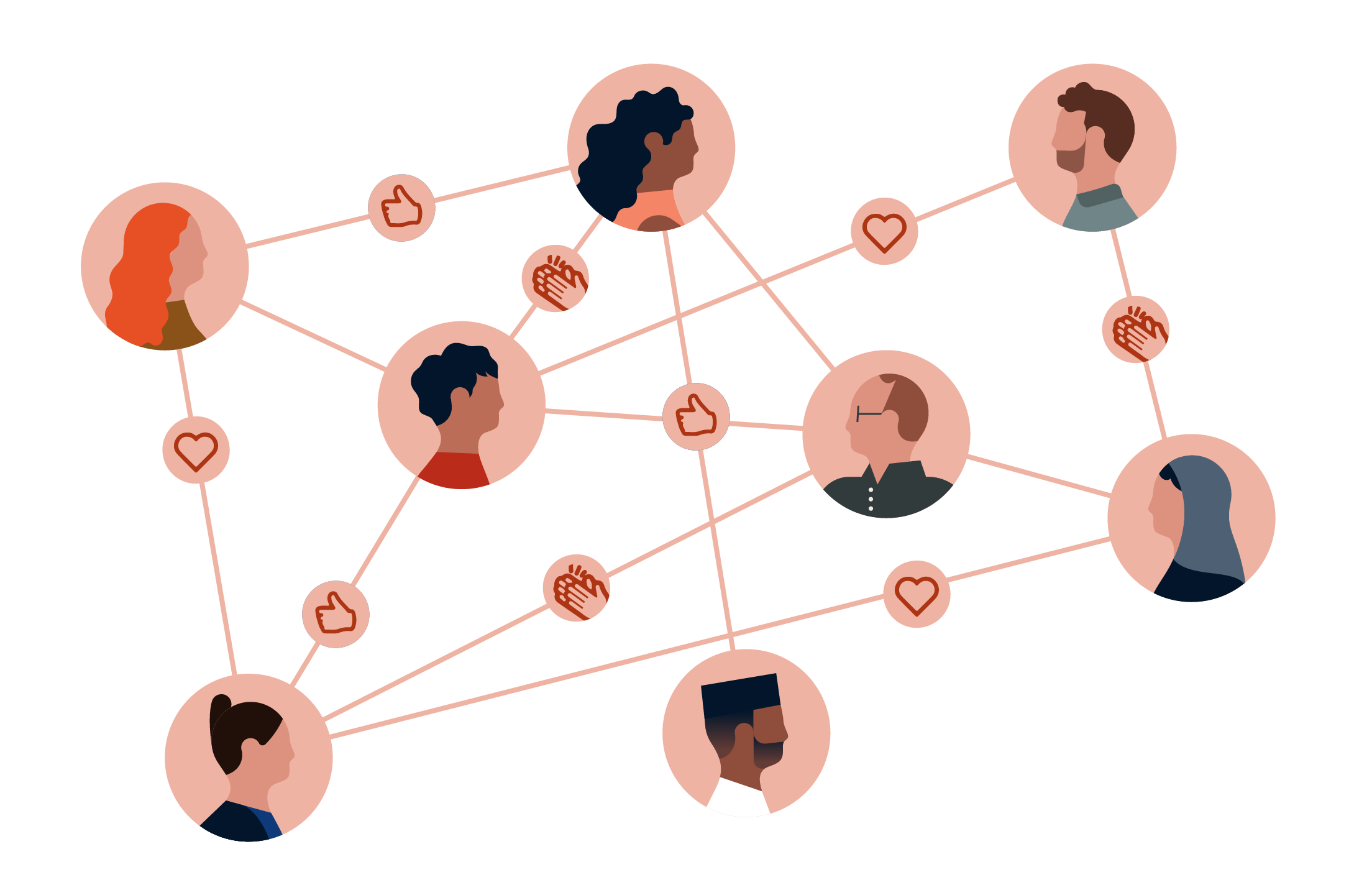 image animée de personnes qui établissent des relations