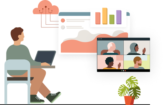 Illustration representing reporting