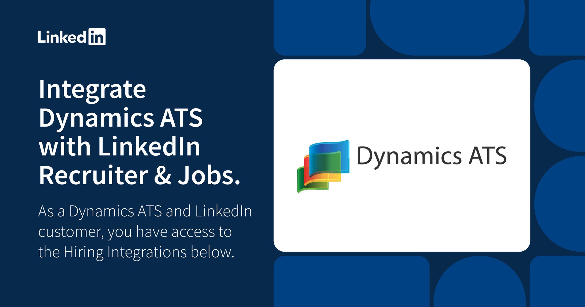 Dynamics ATS integration | LinkedIn