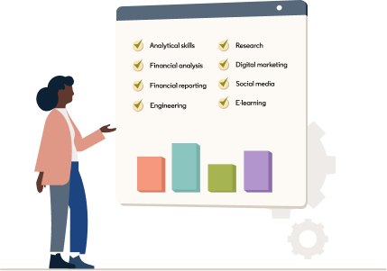 Digital skills in demand for non-technical roles illustration