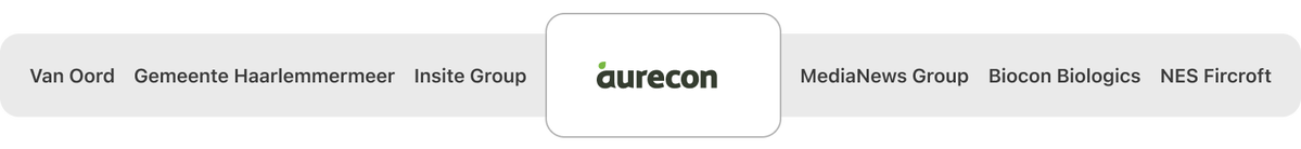Van Oord, Gemeente Haarlemmermeer, Insite Group, Aurecon, MediaNews Group, Biocon Biologics en NES Fircroft