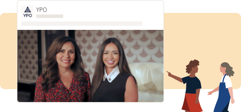 Illustration of an individual pointing at the authors of a LinkedIn article for promotion.