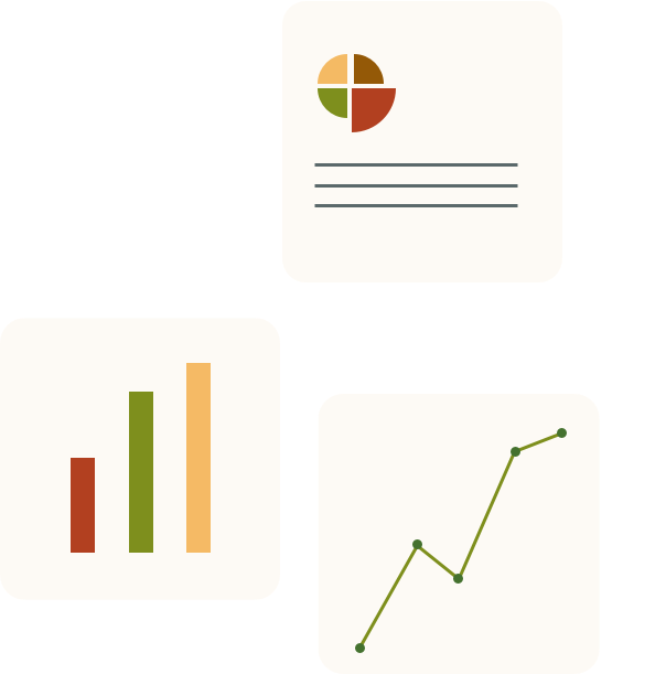 illustration of graphs and charts