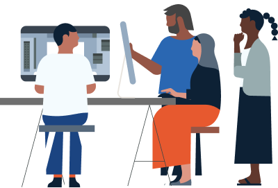 Illustration representing data consultants