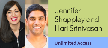 Image of Jennifer Shappley and Hari Srinivasan