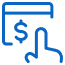 icon of a hand pointing to money