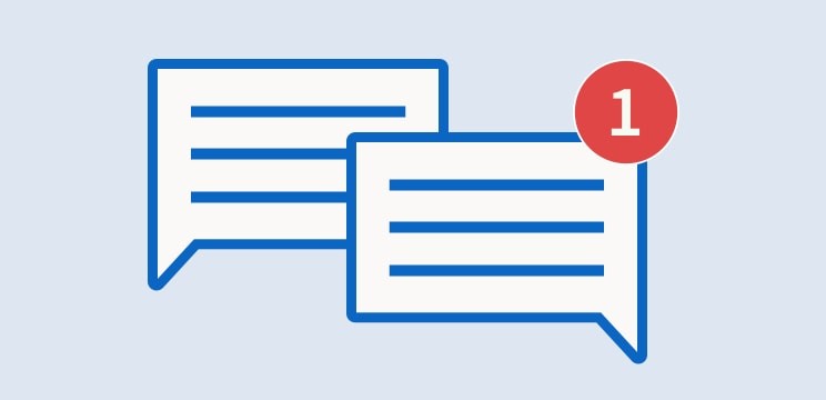 Unread message notification