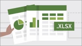 Hand holding Excel spreadsheets