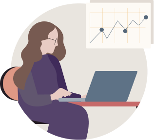 An individual boosting content on LinkedIn on their laptop.