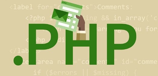 Ilustración de un logotipo de .PHP.