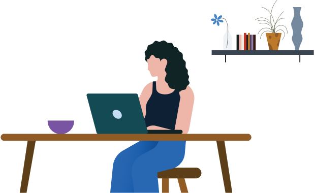 Image of professional working at a desk