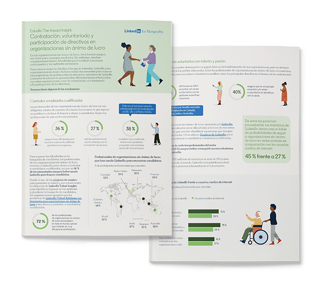 Una pequeña muestra de «The Impact Insight: contratación, voluntariado y participación de directivos en organizaciones sin ánimo de lucro».