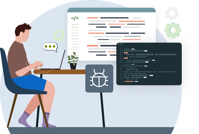 Illustration representing learning penetration testing skills