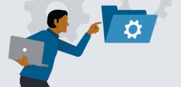 Illustration representing network and system admin