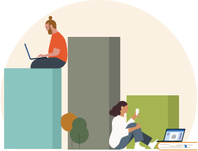 Illustration representing never stopping improving