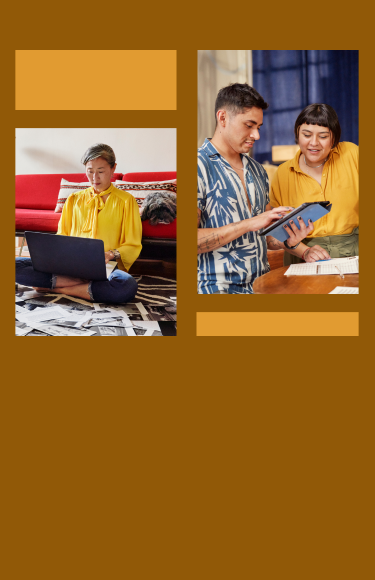 Imagem de três pessoas trabalhando em seus notebooks
