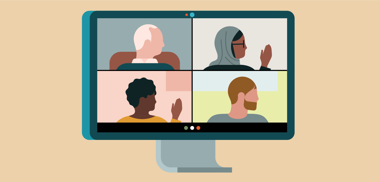 Computer monitor with videocall