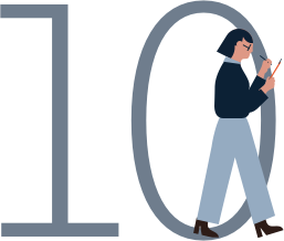 illustration of the number 10
