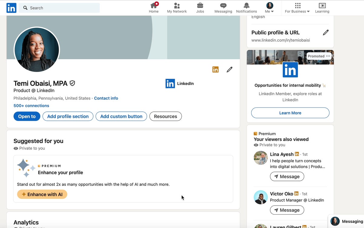 How to copy your LinkedIn URL on a computer or phone