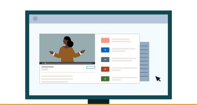 Illustration representing upskilling and reskilling