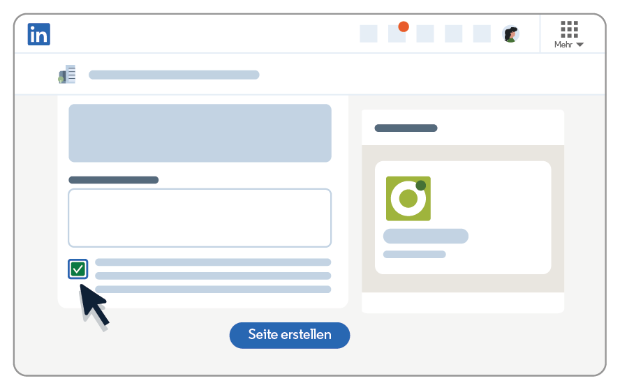 Image of LinkedIn interface representing step 4