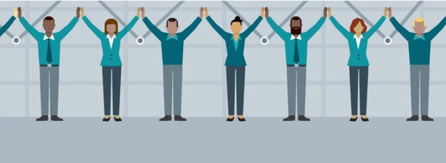 Illustration representing teamwork