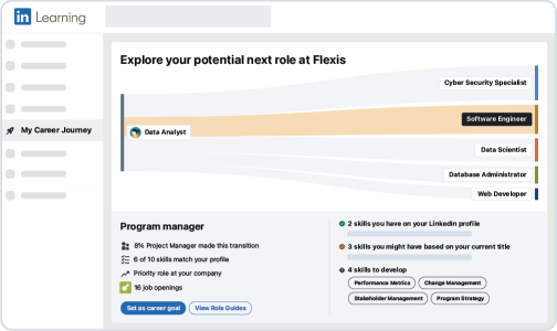 Next Role Explorer product UI screen.