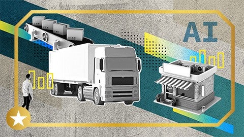Illustration of supply chain professionals