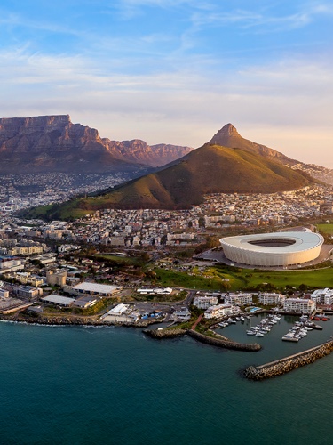Aerial view of Cape Town, South Africa