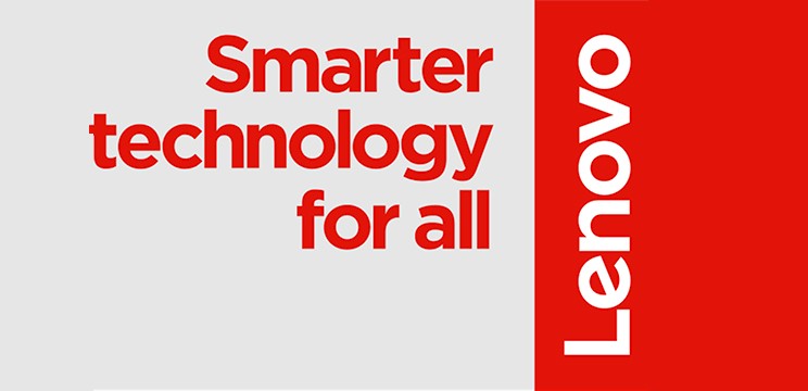 An ad in the Lenovo icon red which reads ‘Smarter technology for all’