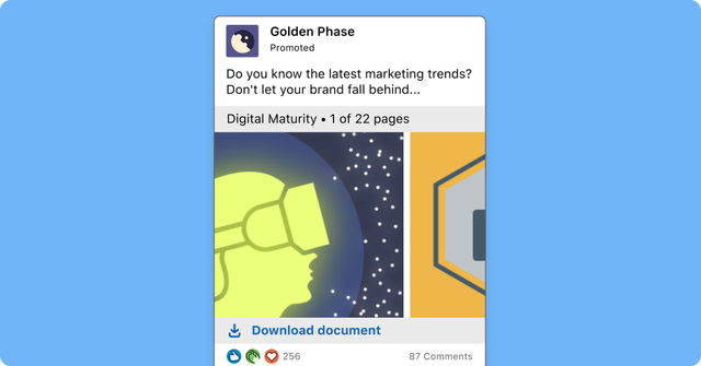 Digital maturity marketing document download ad